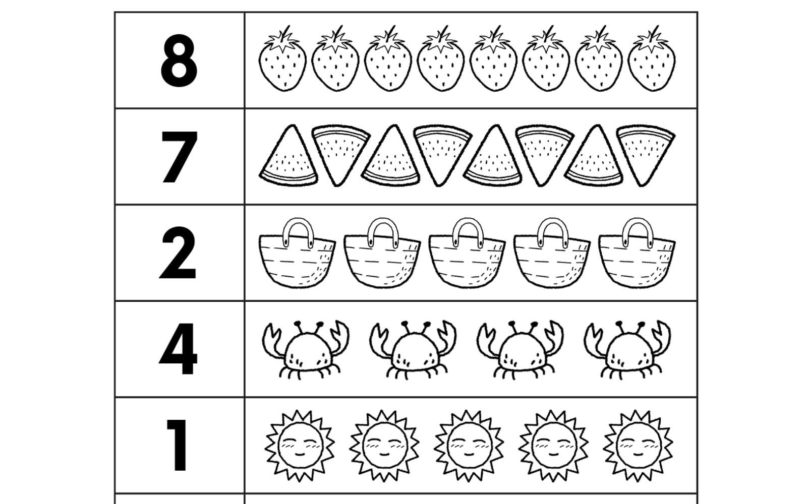 Count and Color Worksheet